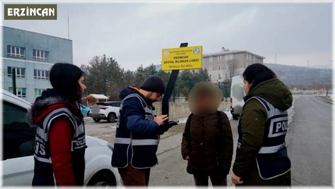 Erzincan’da okul servisleri ile çevreleri denetlendi